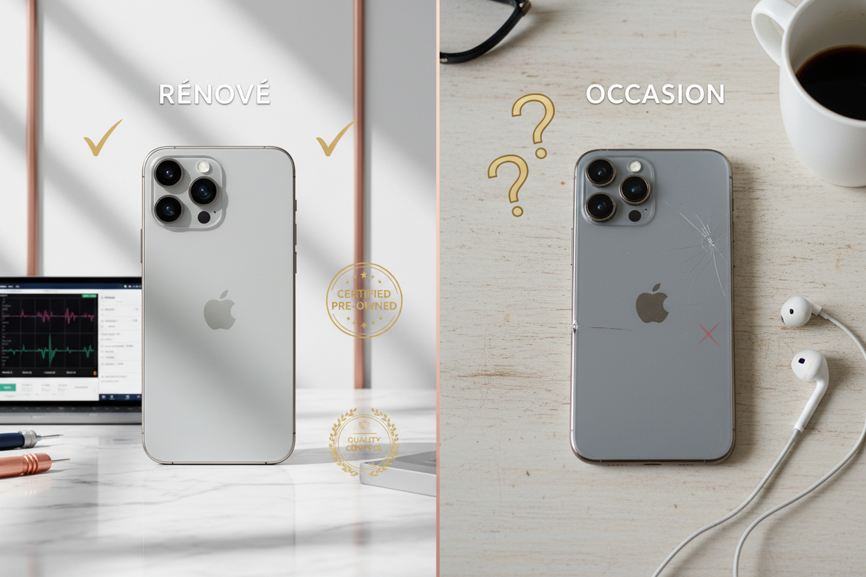 iPhone reconditionné vs occasion : les vraies différences (guide 2026)