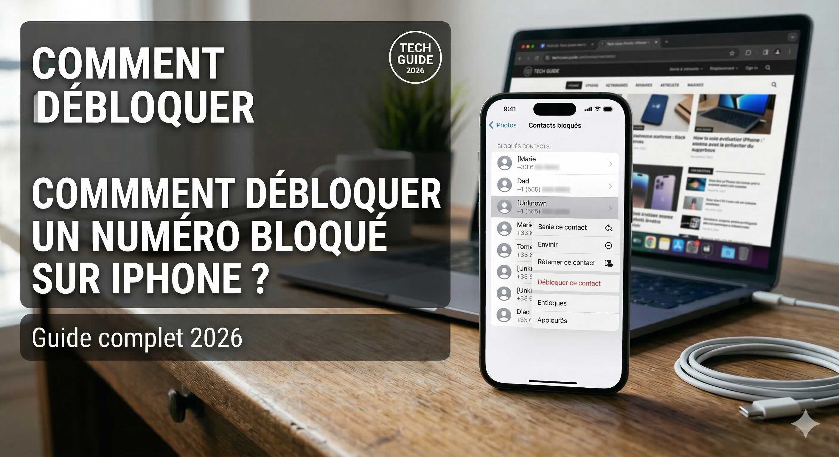 Débloquer numéro bloqué iPhone – guide complet Lifone 2026