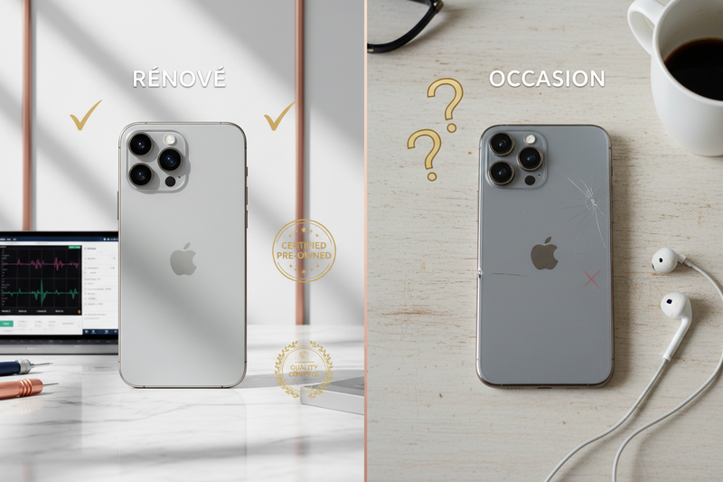 iPhone reconditionné vs occasion : les vraies différences (guide 2026)