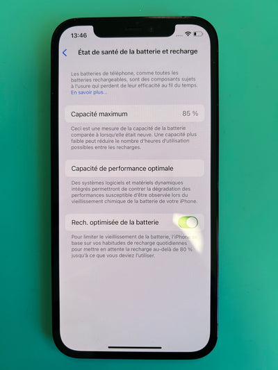 iPhone 12 Pro Bleu 128 Go – État Premium - Batterie 85%