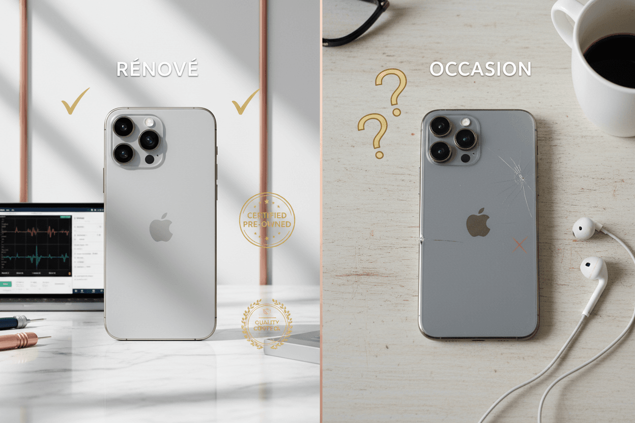 iPhone reconditionné vs occasion : les vraies différences (guide 2026)