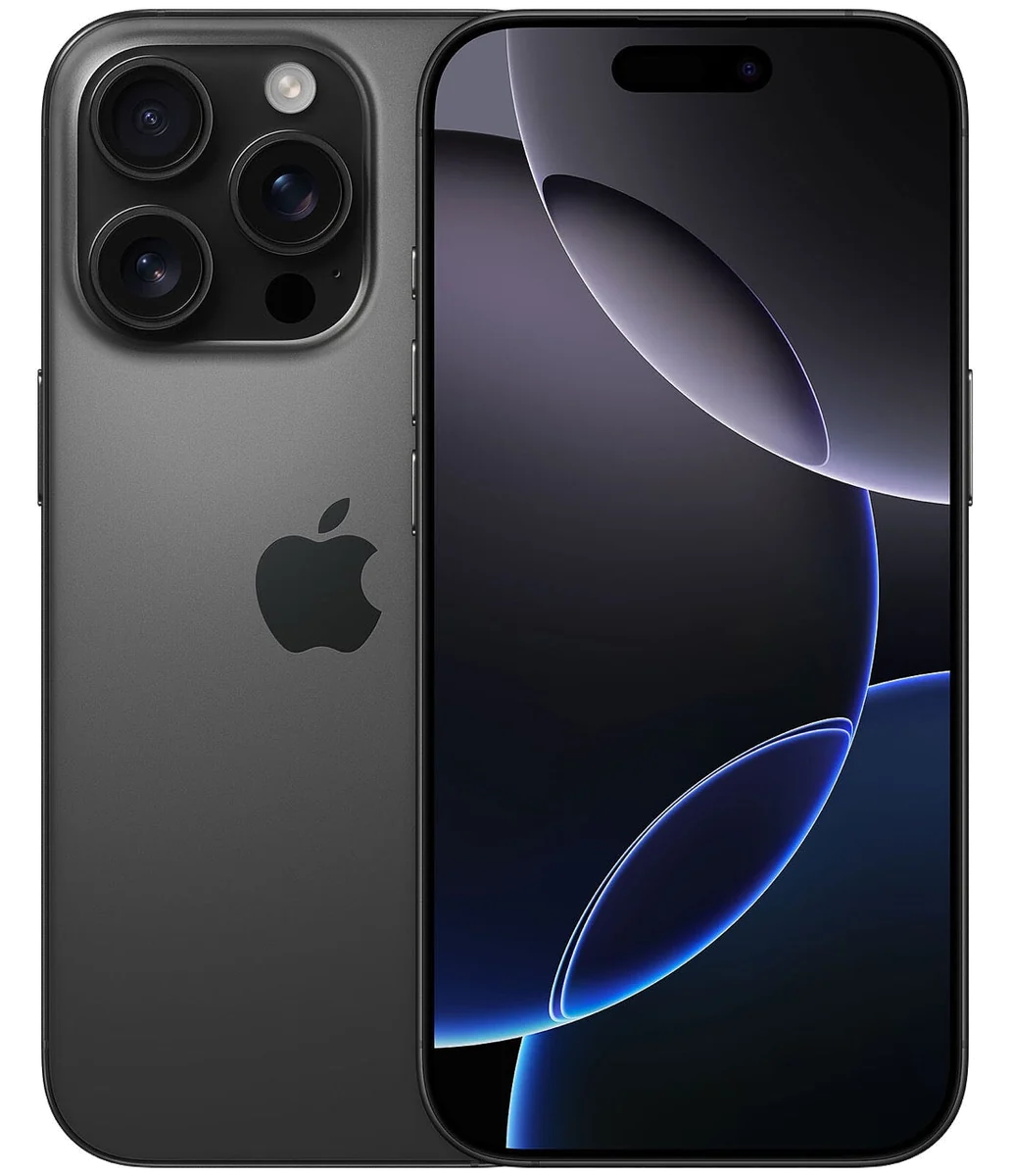 iPhone 16 Pro 128 Go Titane noir reconditionné — Titane noir, 100% pièces Apple, Lifone