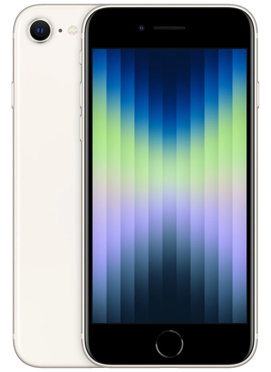 iPhone SE 2022 64 Go Lumière stellaire reconditionné — Lumière stellaire, 100% pièces Apple, Lifone